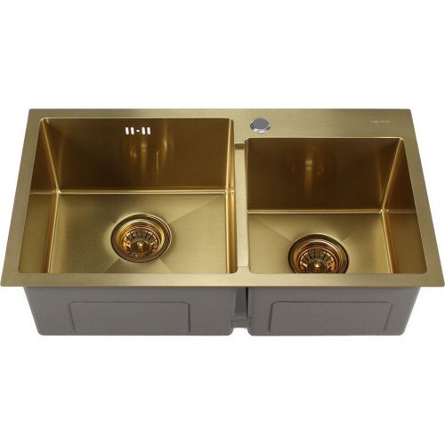 Кухонная мойка Melana ProfLine S7240HG золото 72х40 цвет золото поверхность матовая