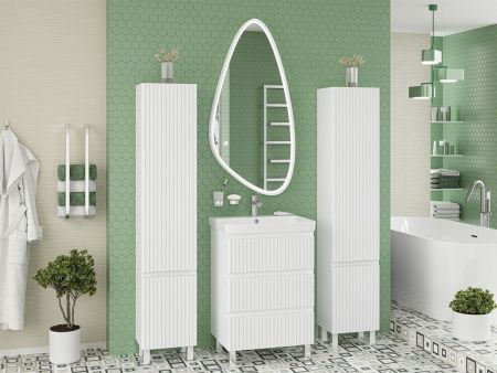 Шкаф-пенал Brevita Victory VIC-05035-010R 40х170 подвесной цвет белый