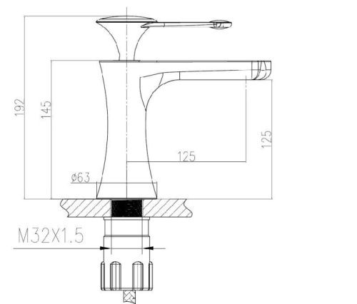 Смеситель Bronze de Luxe YASMINA 800/B02 на раковину хром - фото 3