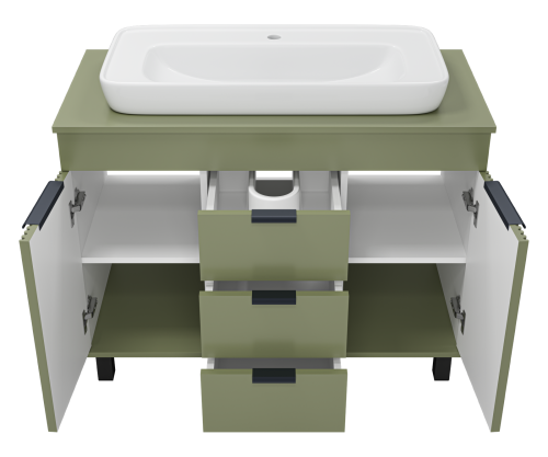 Тумба под раковину Brevita Enfida ENF-06100-0843Я 100х48х65 - фото 3