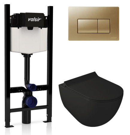 Комплект унитаз с инсталляцией Valsir KIT VSMG 7317NEMT Slim P1