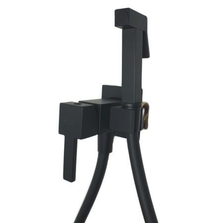 Гигиенический душ со смесителем Webert Pegaso PE870303560 черный