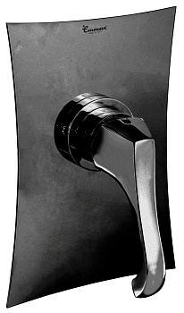 Смеситель для душа Emmevi Ares 76009/NEO встраиваемый в стену черный матовый