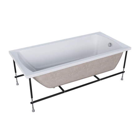 Ванна акриловая 1MarKa MODERN 01мод1780 170х80 пристенная прямоугольная без ножек и каркаса