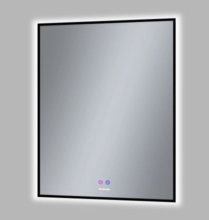 Зеркало с подсветкой и антизапотевателем Grossman PRAGMA-норма BLACK 1870802 70х80 подвесное