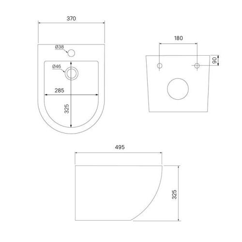 Унитаз подвесной IDDIS Blanco BLAR3BMi73 черный с сиденьем микролифт безободковый каскадный смыв - фото 2