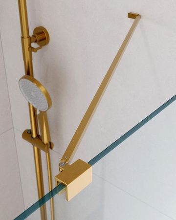 Душевой уголок Cezares SLIDER SLIDER-AH-1-80-90/100-C-BORO 90х80 стекло прозрачное профиль золото без поддона