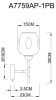 Бра Arte Lamp Yuka (Ыука) A7759AP-1PB