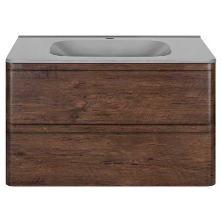 Тумба под раковину Vincea Vico VMC-2V800RW 80х50 подвесная цвет коричневый