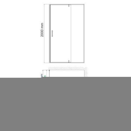 Душевой уголок Wasserkraft Spree 14P 14P19 100х100 стекло прозрачное профиль никель без поддона