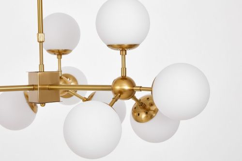 Люстра на штанге Lumina Deco Zodiak (Зодиак) LDP 160-12 MD+WT - фото 2