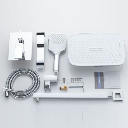 Душевая система Shevanik S4035 встраиваемая в стену цвет хром