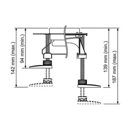 Комплект опор 4 шт. Tece TECEdrainline 660004
