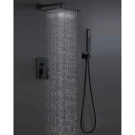 Душевая система ALMAes Leine TVZ-0810 встраиваемая в стену цвет черный
