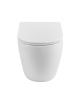 Унитаз приставной BelBagno SFERA-R BB2141CB-TOR/SC белый с сиденьем микролифт безободковый смыв торнадо