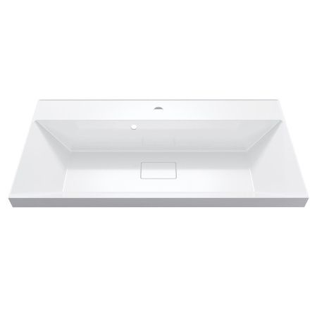 Раковина из искусственного камня Uperwood Classic New 291021026 90х50 полувстраиваемая цвет белый