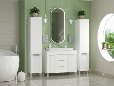 Шкаф-пенал Brevita Enfida ENF-05035-010L 40х170 подвесной цвет белый