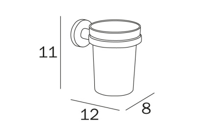 Стакан Inda ONE A2410ACR03