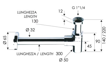 Сифон для раковины Remer 958B