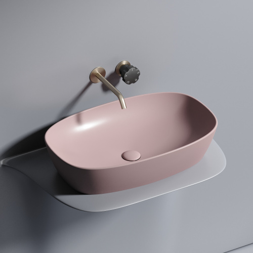 Раковина Ceramica Nova ELEMENT 60 см CN6049MP накладная цвет розовый матовый - фото 3