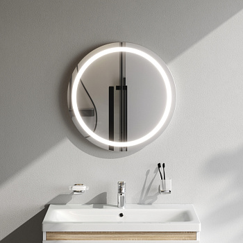 Зеркало в ванную Am.Pm X-Joy M85AMOX0601WG 60х60 цвет серый металлик