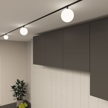 Трековый однофазный светильник Denkirs Smart Moon (Смарт Моон) DK8051-BK