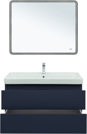 Тумба под раковину Aquanet Вега 2.0 00337945 99х46х50 подвесная цвет синий