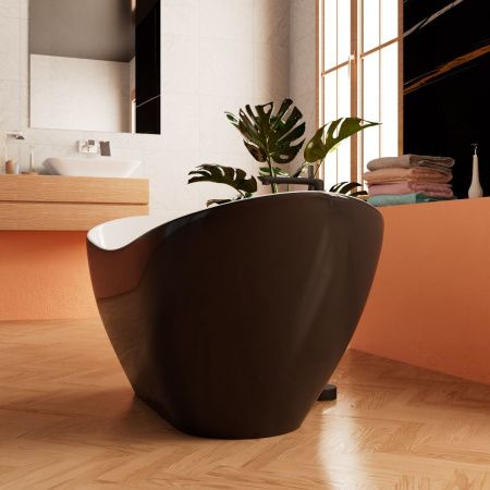 Ванна акриловая Frank 12520 170х75 отдельностоящая овальная с ножками