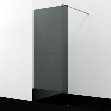 Душевая перегородка Wasserkraft Rur 30W 30W44-TG 100х200 стекло тонированное профиль хром