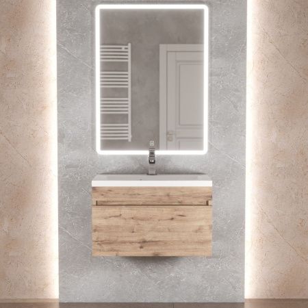 Тумба под раковину Uperwood Eva 3930213463 60х50 подвесная цвет коричневый