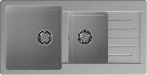 Кухонная мойка Granfest Practik P-980KL серый 98х50 цвет серый поверхность матовая