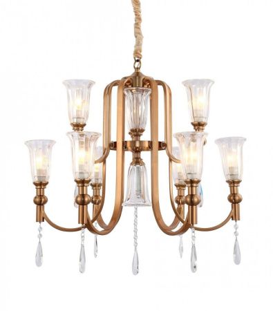 Люстра подвесная Lumina Deco Rionella (Рионелла) LDP 8041-6+3 S.GD