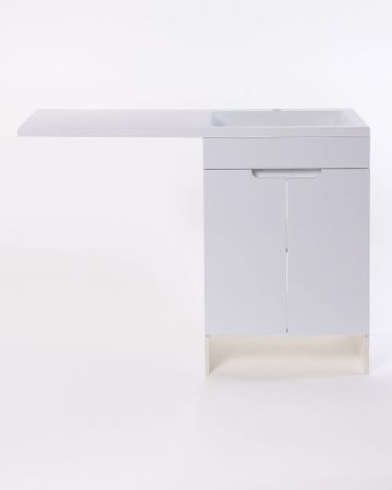 Тумба с раковиной Orange Sistema STD-120TUW+RAR 120х50 напольная цвет белый