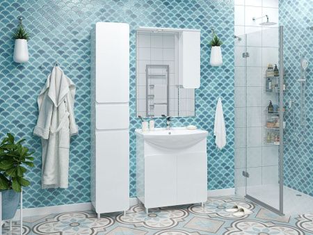 Зеркало-шкаф Misty Чегет П-Чег-02075-01П 70х100 подвесной цвет белый