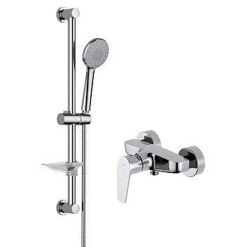 Комплект смесителей Aquatek БЕТТА AQ1132CR настенный хром