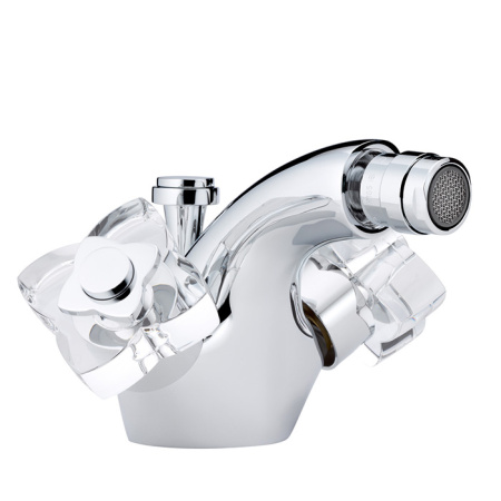 Смеситель THG Ptale de cristal clair U6A-A02-3202 на биде хром
