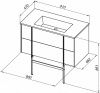 Тумба под раковину Allen Brau Reality 1.32006.AM 90х50 подвесная цвет черный
