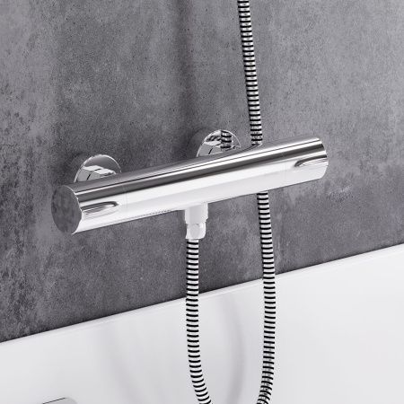 Смеситель для душа Damixa Scandinavian Pure 366000000 настенный хром с термостатом