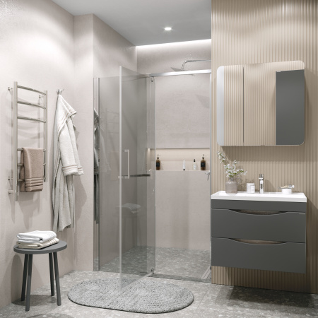 Душевая дверь Grossman Pragma 100.K33.03.110.10.00 110х195 стекло прозрачное профиль хром глянцевый