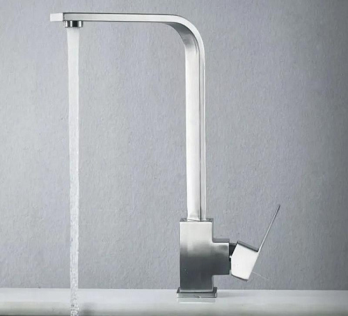 Смеситель для кухни Haiba HB803 HB70803 на мойку нержавеющая сталь - фото 3