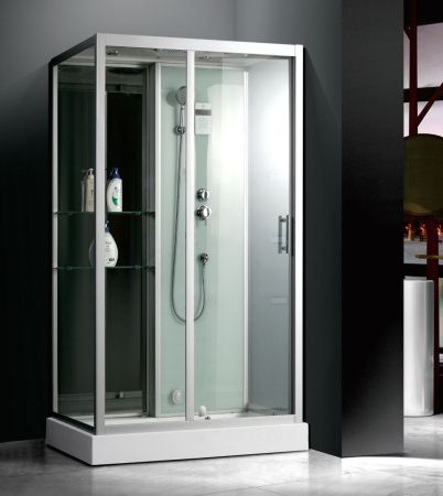 Душевая кабина Frank 2355756 120х85 прямоугольная с крышей ориентация универсальная