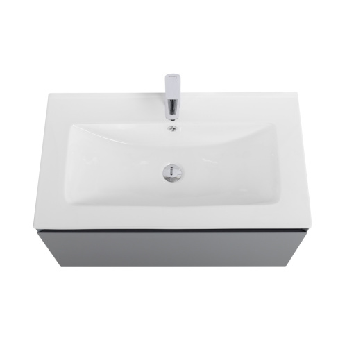 Тумба под раковину Art&Max Latina AM-Latina-800-1C-SO-GM 81х46х44 подвесная цвет серый - фото 4