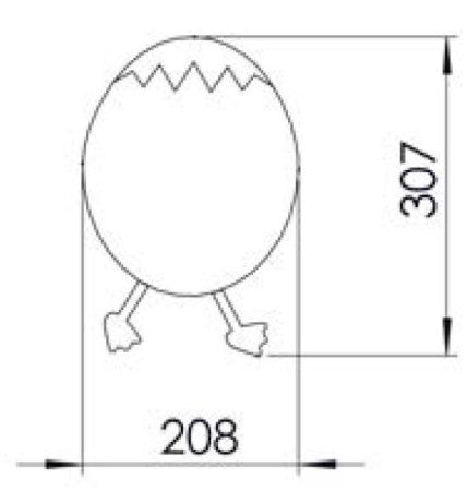 Зеркало Creavit DUCKY DC30035-B 20х30