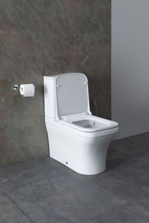 Чаша унитаза напольная Allen Brau Infinity 4.21012.20 цвет белый без бачка с сиденьем микролифт безободковая каскадный смыв