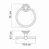 Полотенцедержатель WasserKRAFT 7360 Полотенцедержатель WasserKRAFT 7360
