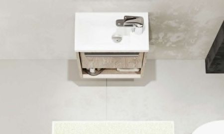 Раковина из сантехнического фарфора Santek Миранда WH302500 40х20 накладная цвет белый