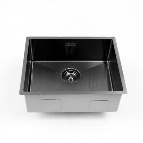 Кухонная мойка Grandex Aqua 5041743 54х44 цвет графит поверхность матовая - фото 2