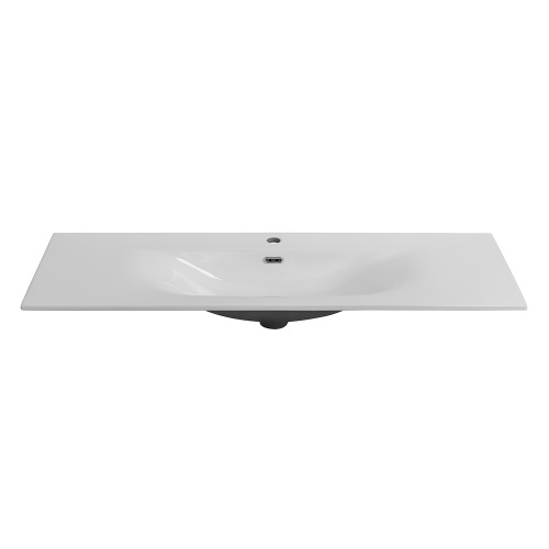Раковина керамическая BelBagno Uno BB-8099-120 121х46 накладная цвет белый глянцевый - фото 5