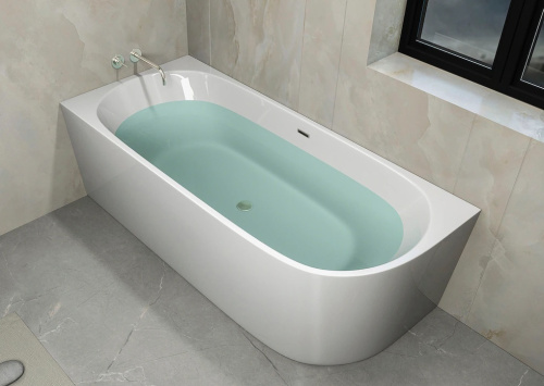 Ванна акриловая Cerutti SPA CT10090 170х75 отдельностоящая асимметричная - фото 3