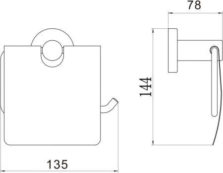 Бумагодержатель Savol S-005651H